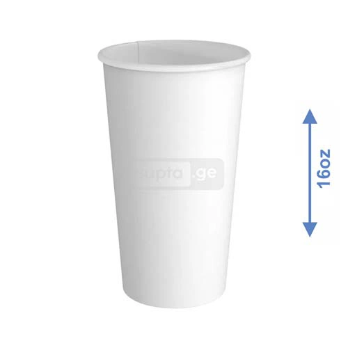 მუყაოს ერთჯერადი ჭიქა 16oz-460მლ 1*100ც